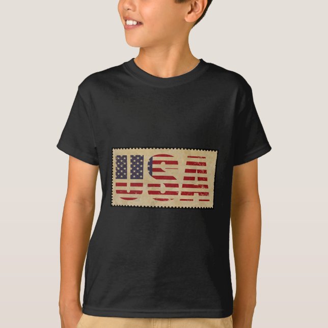 Camiseta De Julho Shirt Usa Flag Independência Dos Estados  (Frente)