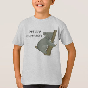 Camiseta de Koala para Crianças no Aniversário