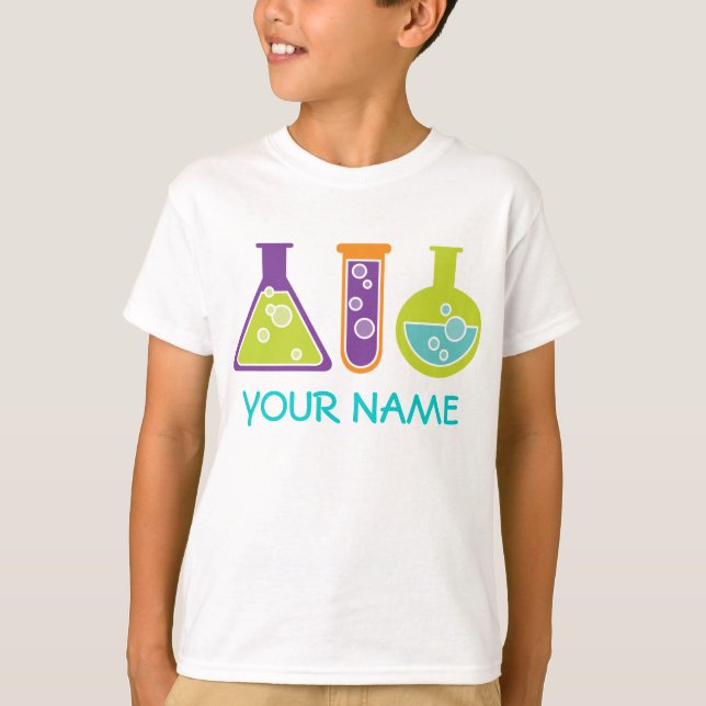 Camiseta de Laboratório de Crianças Cute Personali (Frente)