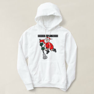 Camiseta de Lacrosse Verificando Duplamente Capuz