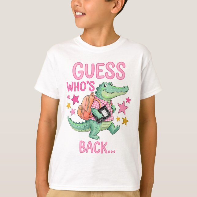 Camiseta de Lagarto Volta às Aulas . (Frente)