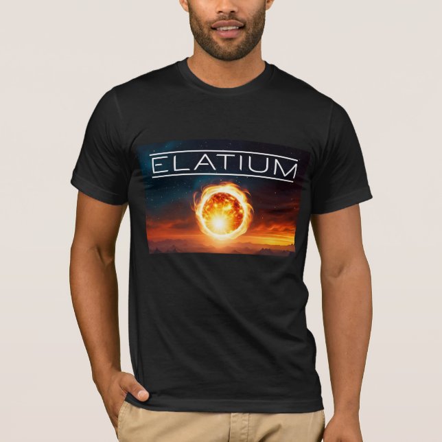 Camiseta de lança-Banda Elatium para Homens (Frente)