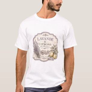camiseta de lavanda e limão