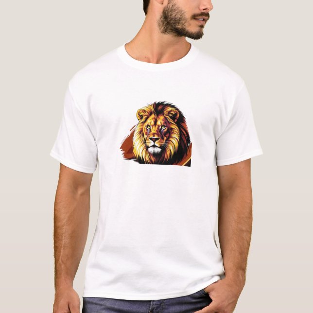 Camiseta 🦁 de leão (Frente)