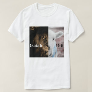Camiseta de leão e borrego