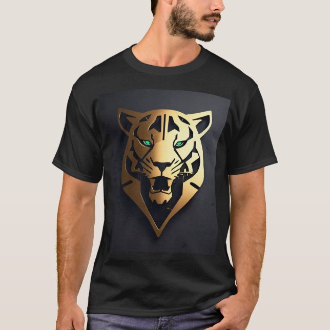 Camiseta de leão para homens (Frente)