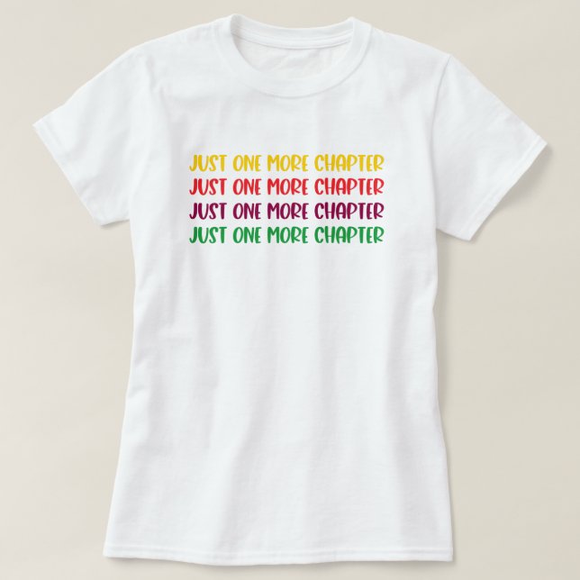 Camiseta de Leitura de Mais Um Capítulo (Frente do Design)