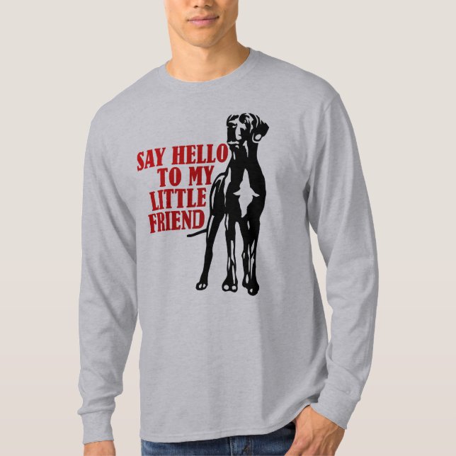 Camiseta Dê lembranças ao meu pequeno amigo (Frente)