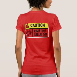 Camiseta de lembrete gentil ao desembaralhar