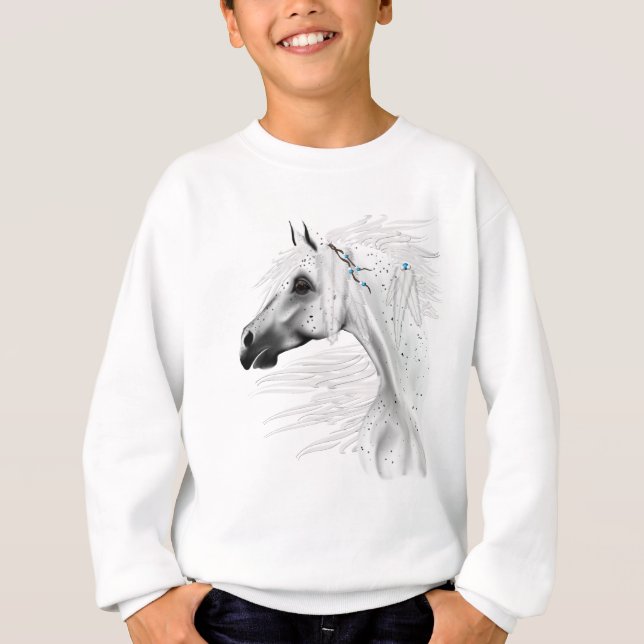 Camiseta de Leopardo e Penas Brancas (Frente)