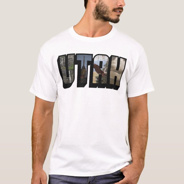 Camiseta de letra grande de UTAH (Frente)