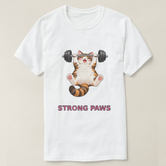 Camiseta de Levantamento de Peso para Gatos Strong