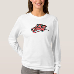 Camiseta De Leve Longa Com Gradiente Negrito