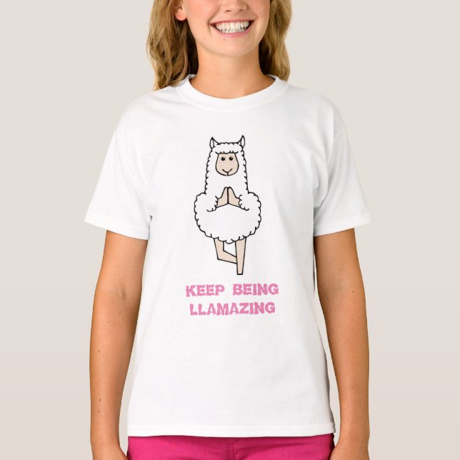 Camiseta de lhama de verão (Frente)
