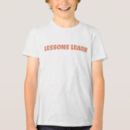 Camiseta de Lições de Energia para Meninos/Criança