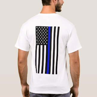 Camiseta de Linha Azul Fino - Traseira