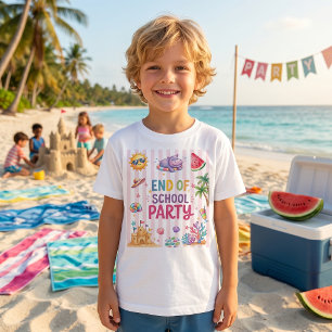 Camiseta de Listras de Festa de Fim de Ano Escolar