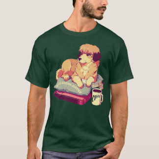 Camiseta de Livros, Café E Cães E Justiça Social