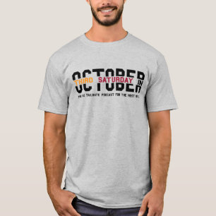 Camiseta de logotipo clássico do terceiro sábado