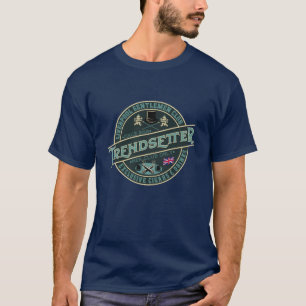 Camiseta de logotipo do clube dos cavalheiros de T