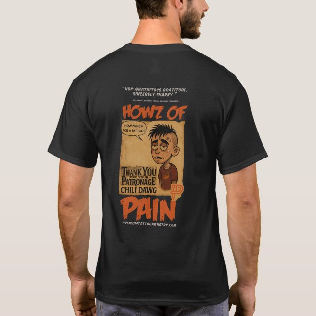 Camiseta de Loja de Tatuagem Engraçada – Tributo a (Verso)