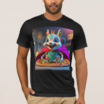 Camiseta de Loucos de pizza de esquilo