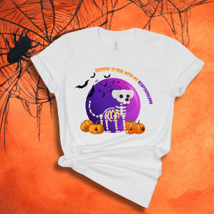 Camiseta de Lua Cheia de Dia das Bruxas em Nova Te