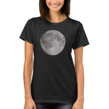 Camiseta de Lua Completa Astronômica