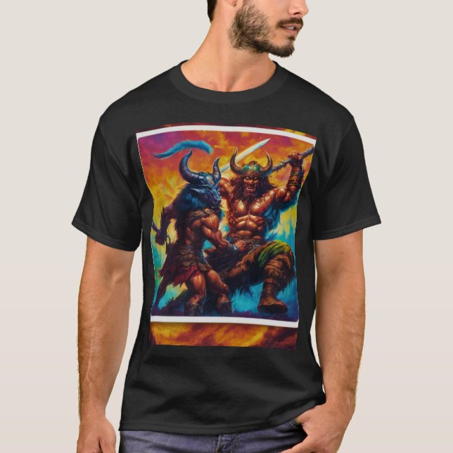 Camiseta de Luta do Rei Bárbaro (Frente)