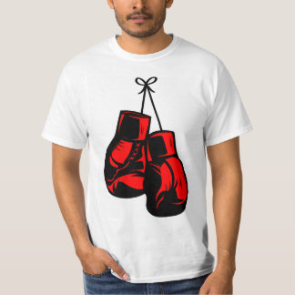 camiseta de luvas de boxe