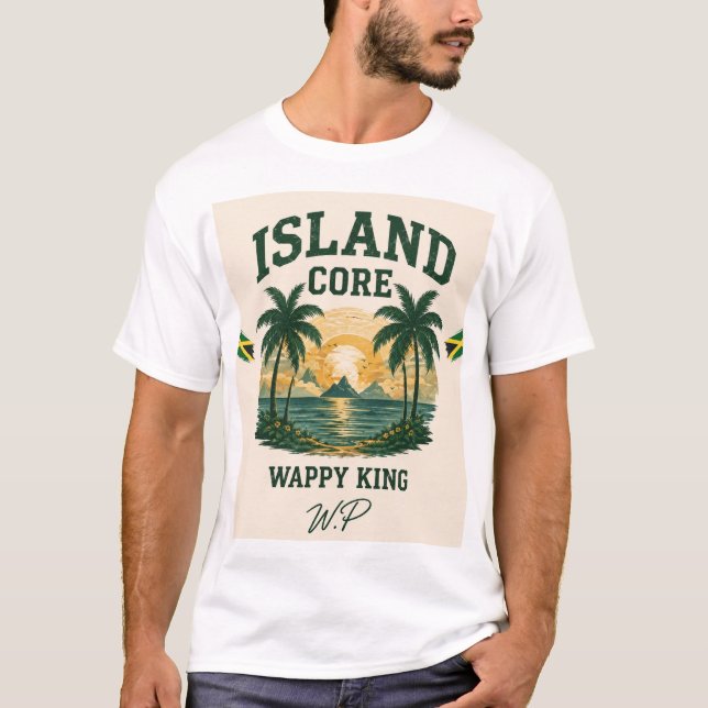 Camiseta de luxo da Jamaica (Frente)