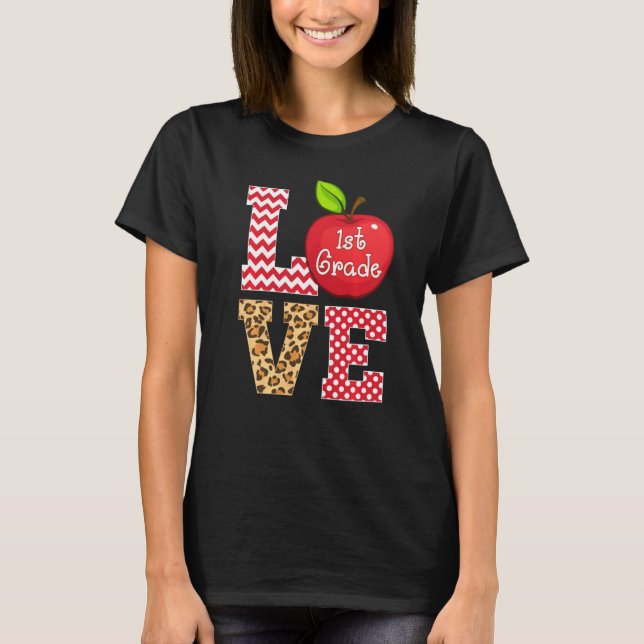 Camiseta de Maçã da 1ª Série Presente Professor Le (Frente)
