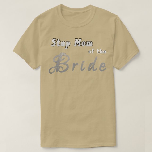 Camiseta de Madrasta da Noiva Nova Madrasta da Noi (Frente do Design)