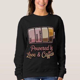 Camiseta de Mãe Bateria Engraçada Energizada por A