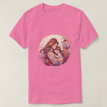 Camiseta de Mãe com Aquarela do Dia das Mães