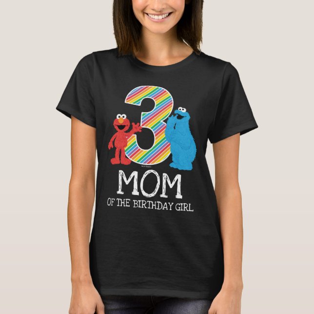 Camiseta de Mãe do Arco-íris de 3º Aniversário da  (Frente)