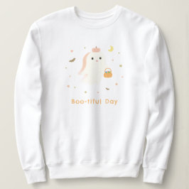 Camiseta de malha Cute Ghost Boo-tiful Day