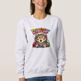Camiseta de malha fofa de gatinho Kawaii