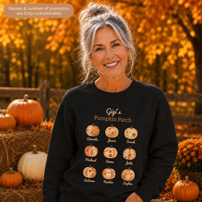 Camiseta de malha Gigi's Pumpkin Patch Totalmente  (Criador carregado)