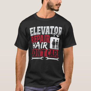 Camiseta de malha Mecânico de Elevador cabelo Não
