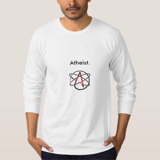 Camiseta de manga comprida ateísta