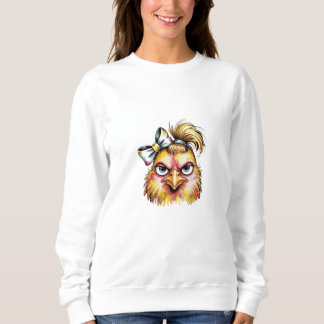 Camiseta de manga comprida floral óculos de sol ga