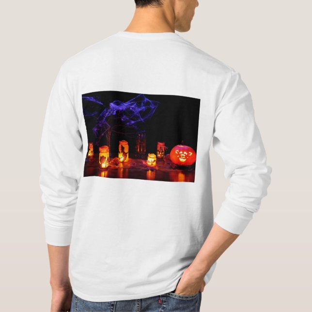 camiseta de manga comprida pesada (Verso)