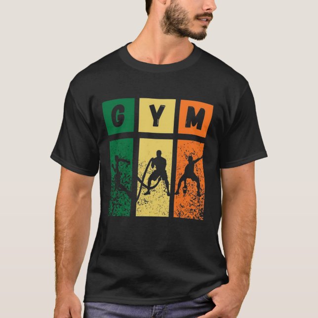 Camiseta de Manga Curta para Academia (Frente)