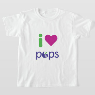 Camiseta de manga curta para crianças PEPS (todos 