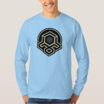 Camiseta de Manga Longa 3D Simétrica de Arte Avanç
