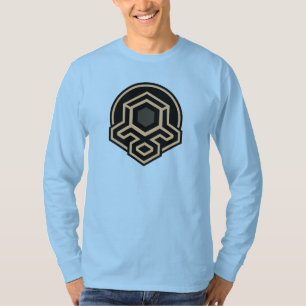 Camiseta de Manga Longa 3D Simétrica de Arte Avanç