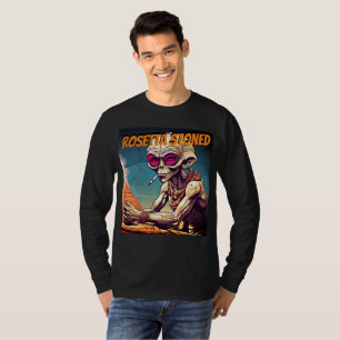 Camiseta de Manga Longa Alienígena Rosetta Stoned