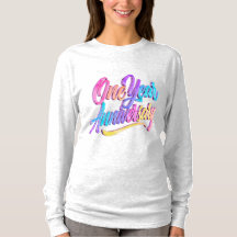 Camiseta de Manga Longa Aniversário de Um Ano