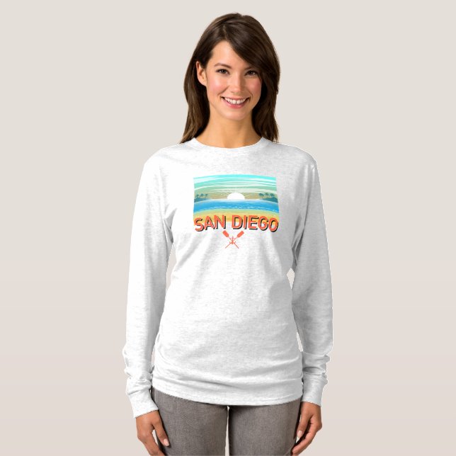Camiseta de Manga Longa Básica - San Diego Design (Frente Completa)